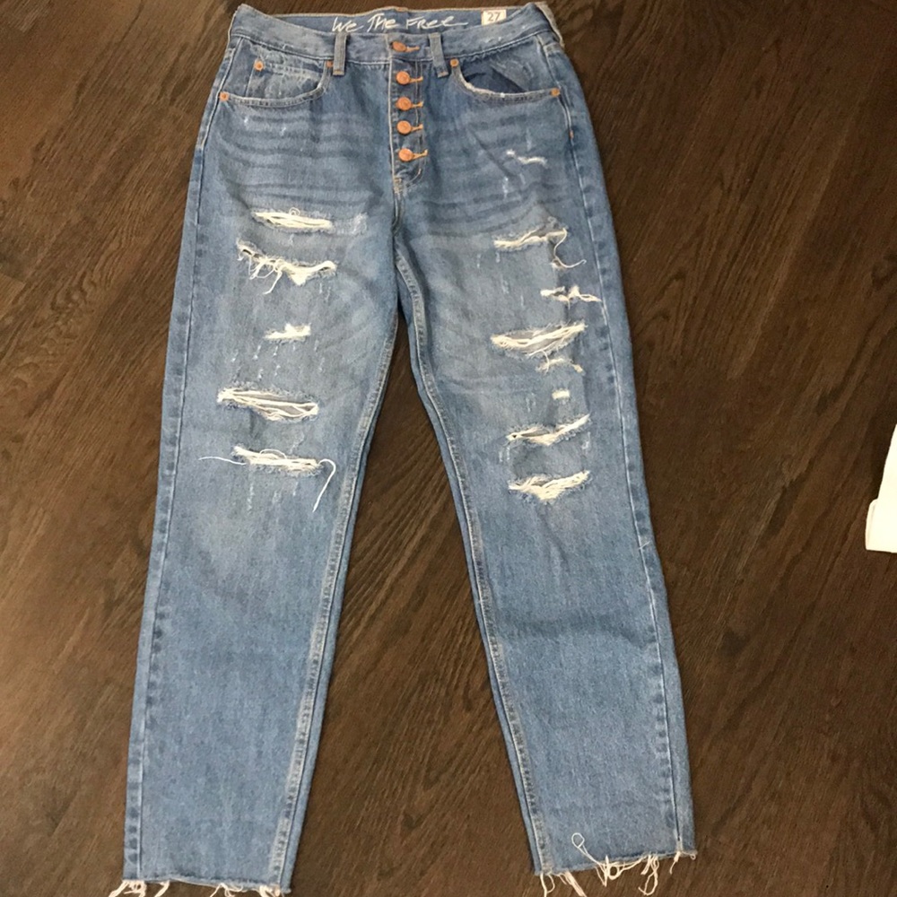 Free People distressed denim jeans